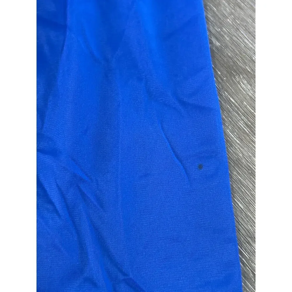 Vintage 70s Vanity Fair Royal Blue Silky Pajama Set L